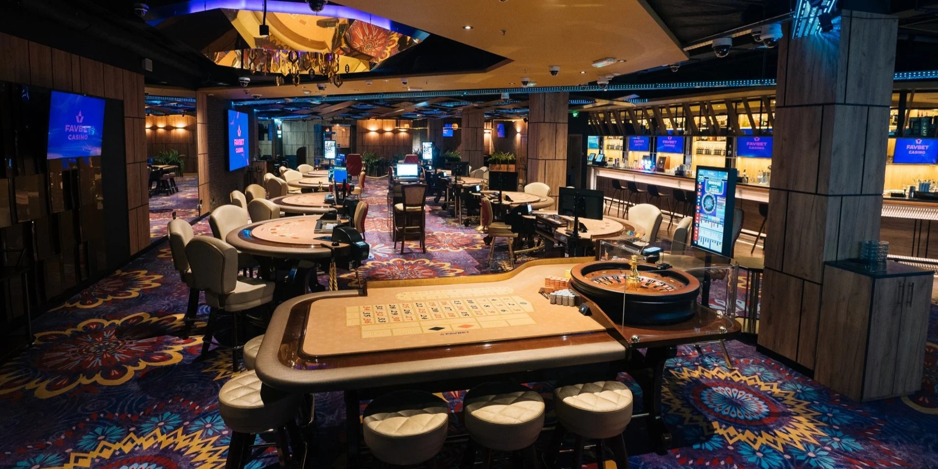 An evening in a casino atmosphere